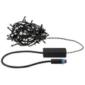 Paulmann 94640 Plug & Shine LED Lichterkette Yuna Warmweiß 7,4m IP44 1,3W Schwarz