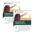 DocMorris Vitamin D3 800 I.E. Duo – 2 x 60 Tabletten – Für Immunsystem, Knochen, Zähne & Muskeln - Nahrungsergänzungsmittel