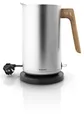 EVA SOLO | Wasserkocher 1,5 L Nordic Kitchen | 100% tropffrei | 360 Grad drehbar | Pulverbesichtetem Edelstahl | 220/240 V | 50/60 HZ | 1850 2200 Watt | Silber [Energieklasse A]