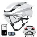 Lumos Ultra E-Bike Smart-Helm | NTA 8776 Zertifiziert | LED-Front- & Rücklichter | Einziehbares Visier | App-Steuerung | Für E-Bike, Scooter, Radfahren | Erwachsene, Männer, Frauen