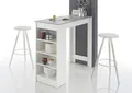 Bartisch MOJITO Stehtisch Bistrotisch Tisch Küchentisch weiß grau Beton Regal