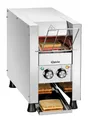 Bartscher Durchlauftoaster Mini-XS aus Edelstahl für bis zu 90 Toasts/Stunde, regelbare Bandgeschwindigkeit, kompakt für Gastronomie