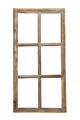 Fenster / Holzfenster Rahmen 43cm x 85cm Dekofensterrahmen braun Antik