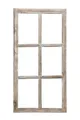 Deko Fensterrahmen Sprossenfenster Rahmen braun 43x85cm Shabby 431355-000-707