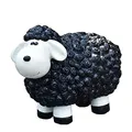 Geschenkestadl Dekofigur schwarzes Schaf Bunte Schafe Tier Figuren für Haus und Garten