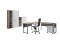 BMG Möbel Büromöbel-Set Office Edition, (Büroset, 6 tlg), Rollcontainer und Aktenschrank abschließbar