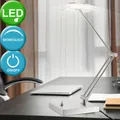 LED Leuchte Diele Lese Tisch Lampe 4 W Büro Büro Nickel Wohn Schlaf Big Light