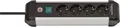 Premium-Alu-Line 4-fach Steckdosenleiste silber/schwarz (1391030400)