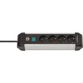 2er PACK(Stk) BRENNENSTUHL 1391030400 Premium-Alu-Line Steckdosenleiste 4-fac 1,