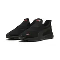 Puma SOFTRIDE Cosmic SLIPTECH Unisex-Sneaker, Schwarz, Schwarz, Rot, 5 UK
