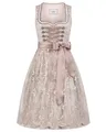 Nübler Damen Dirndl Tessa I Größe 44 I Midi-Dirndl mit Rocklänge 65 cm & passender Schürze I Festliches Trachtenkleid mit modernem Schnitt & dezenten Details I Ideal für Trachten & Festlichkeiten