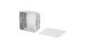 4034338514119 Puszka instalacyjna podtynkowa 100x100x50mm IP20 z białą pokrywą S