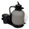 Sandfilterpumpe Poolpumpe 600W Sandfilteranlage Sandfilter Wetterfest 17.000 L/h