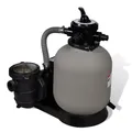 Sandfilterpumpe Poolpumpe 600W Sandfilteranlage Sandfilter Wetterfest 17.000 L/h