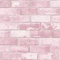 Glitzer Ziegel Tapete Rosa Debona 9806