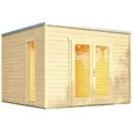 Weka Gartenhaus P 285 Gr. 1, ca. B300/H222,3/T300 cm, Natur