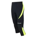 Airtracks FUNKTIONS Laufhose 3/4 LANG PRO/Running Hose – Tight/Kompression -schwarz-neon XXXL