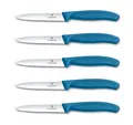 5er Set Victorinox Schweiz Tomatenmesser Küchenmesser Brötchenmesser BLAU