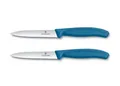 2er Set Victorinox Schweiz Tomatenmesser Küchenmesser Brötchenmesser BLAU