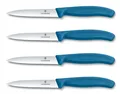 4er Set Victorinox Schweiz Tomatenmesser Küchenmesser Brötchenmesser BLAU