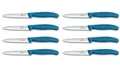 8er Set Victorinox Schweiz Tomatenmesser Küchenmesser Brötchenmesser BLAU