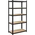 Songmics Lagerregal 40 cm x 90 cm x 180 cm Schwarz