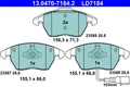 ATE 13.0470-7184.2 Brake Pad Set, disc brake for ,AUDI,SEAT,SKODA,VW