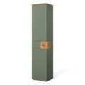 Vicco Hochschrank Eden, Grün, 40 x 184.2 cm mit 2 Türen & 1 Schublade, viel Stauraum für Badutensilien