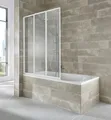 Welltime Badewannenaufsatz "Nassau", weiß, B/H: 120cm x 140cm, beidseitigmontierbar