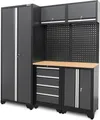 Werkstatteinrichtung Werkstatt Schranksystem 8-teilig Serie 450 Grau – Effiziente Organisation für Profi- und Hobby-Werkstätten