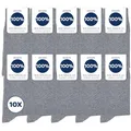 Occulto Herren 100% Baumwolle Socken 10-20er Pack (Modell: Ingo) 39-42 10 Paar | Grau
