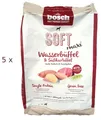 (€7,99/kg) Bosch HPC Soft Maxi Wasserbüffel & Süßkartoffel Hundefutter 5 x 1 kg