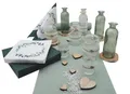ZauberDeko Tischdecke Tischdeko Herz Salbei Eukalyptus Holz Creme Hochzeit 20 Personen