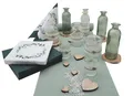 Tischdeko Herz Salbei Eukalyptus Holz Creme Hochzeit 20 Personen
