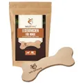 Wildfang Kauspielzeug Lederknochen - Kauleder beige L