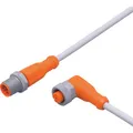 ifm Electronic EVW036 Verbindungsleitung Stecker, gerade, Buchse, gewinkelt 0.3 m Polzahl Sensoren: 4, 5 1 St.