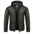 Amaci&Sons Steppjacke Steppjacke TOWSON Herren Outdoor Basic Patch Jacke schwarz XXL