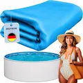 poolomio Poolfolie blau für Stahlwandpool rund 360 x 90 cm | Poolinnenfolie Aufstellpool Winterfest und UV-beständig | Ersatzfolie für Gartenpool | Pool Innenhülle 0,4 mm Stärke