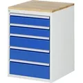 RAU Schubl.schrank 580x650x825mm B-Top-25mm 7xSchublade-TA l.gr/e.bl