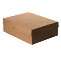 Archivbox Falken PureBox Nature A4, für bis zu 1250 Blatt, mit Beschriftungsfeld, L 320 x B 240 x Füllhöhe 100 mm, FSC®-Pappe, braun 662252