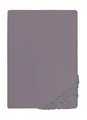 biberna Deluxe Jersey-Elastic-Spannbetttuch 140x200 cm - 160x220 cm grau | 97% Baumwolle, 3% Elastan | Spannbettlaken für Wasserbetten & hohe Matratzen| Rundumgummizug | Oeko-TEX | Modell 0077866