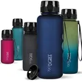720°DGREE Trinkflasche 1,5 Liter “uberBottle“ softTouch +Sieb - BPA-Frei - XL Wasserflasche für Gym, Fitnessstudio, Workout, Fitness, Sport, Outdoor - Große Sportflasche aus Tritan - Leicht, Stoßfest
