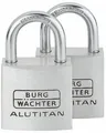 Burg Wächter Duo 770 30 SB Alutitan Vorhängeschloss-Set, Aluminium (36151)