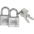 Burg Wächter 36151 Vorhängeschloss 30.00 mm gleichschließend Aluminium Schlüsselschloss