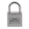 Burg-Wächter Vorhangschloss, Vorhängeschloss mit Schlüssel, Duo Set, 5,0 mm Bügelstärke, massives Aluminiumschloss, Innenwerk rostfrei, Gehärtet, Alutitan Duo 770 30 SB