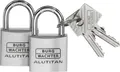 Burg Wächter 36151 Vorhängeschloss 30.00mm gleichschließend Aluminium Schlüsselschloss