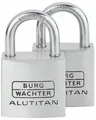 Burg Wächter Duo 770 30 SB Alutitan Vorhängeschloss-Set, Aluminium (36151)