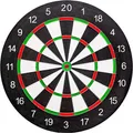 Bulls Dartscheibe Chelsea Set, für Steeldarts, aus Papier, mit 6 Dartpfeilen