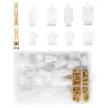 380 Stück Flachstecker Gehäuse Set, Flachstecker Kit, Automotive Elektrische ...
