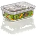 CASO Design Vakuumbehälter aus Glas 1000 ml - Schwarz